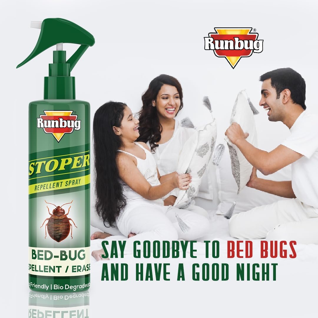 Runbug Stoper | Bed-Bug Repellent Spray| 100% Organic (Pack of 1), 200 ml image 2