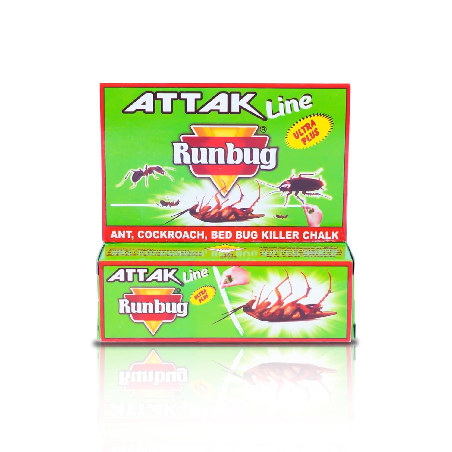 Runbug Attak Line | Ant killer | Cockroach killer | Bed Bug Killer Chalk (pack of 1=12 box)240 g